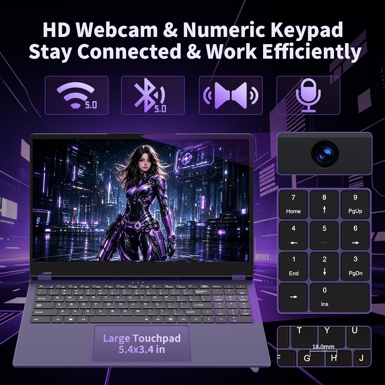 15.6" FHD Touchscreen 2-in-1 Convertible Laptop, up to 3.40 GHz - Image 6