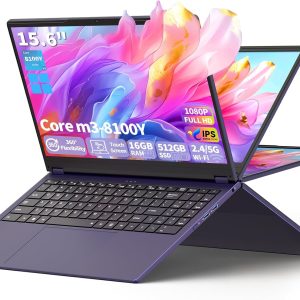EKY 15.6" 2-in-1 Touchscreen Laptop,16GB 512GB SSD, Core m3 up to 3.40GHz