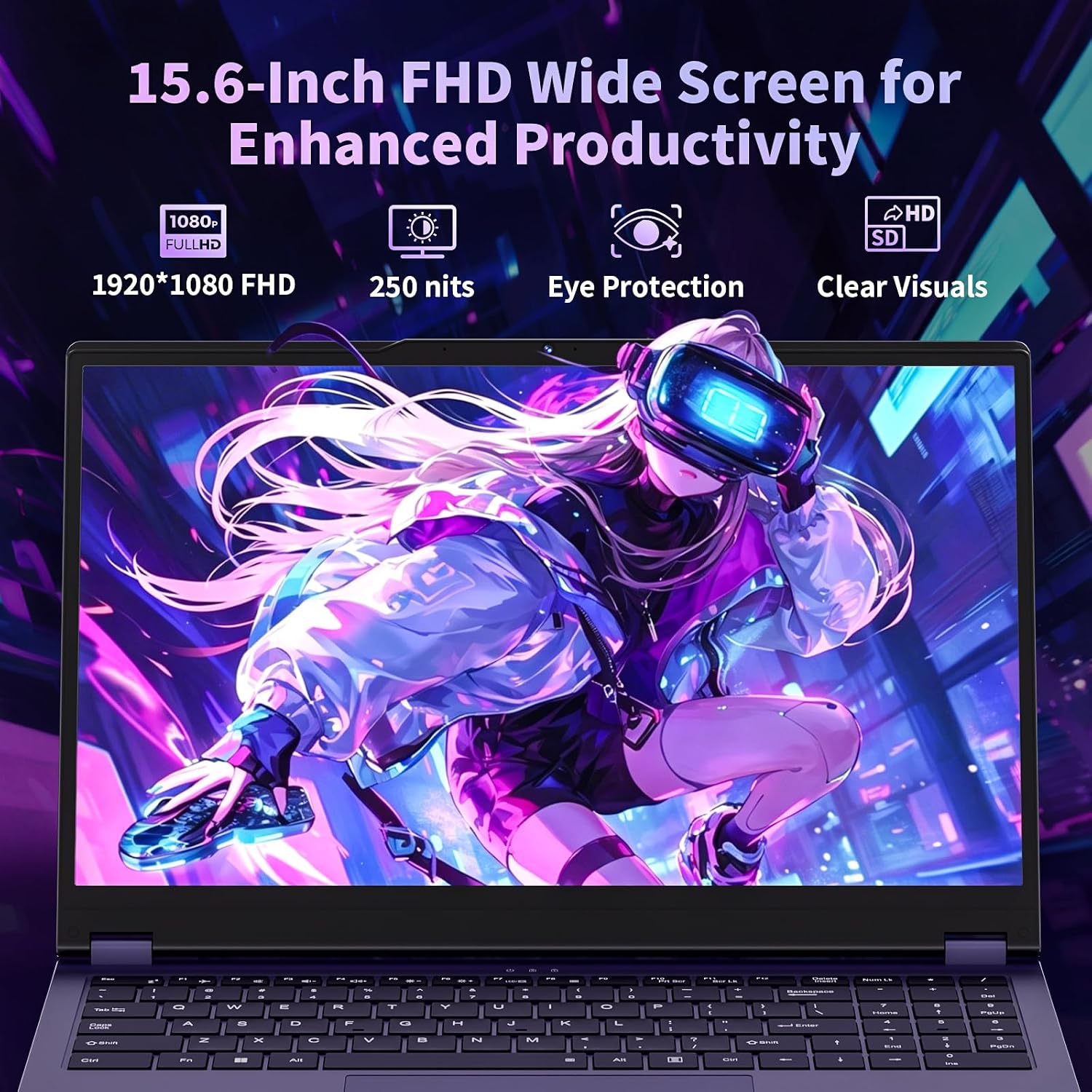 EKY 15.6" 2-in-1 Touchscreen Laptop,16GB 512GB SSD, Core m3 up to 3.40GHz - Image 5