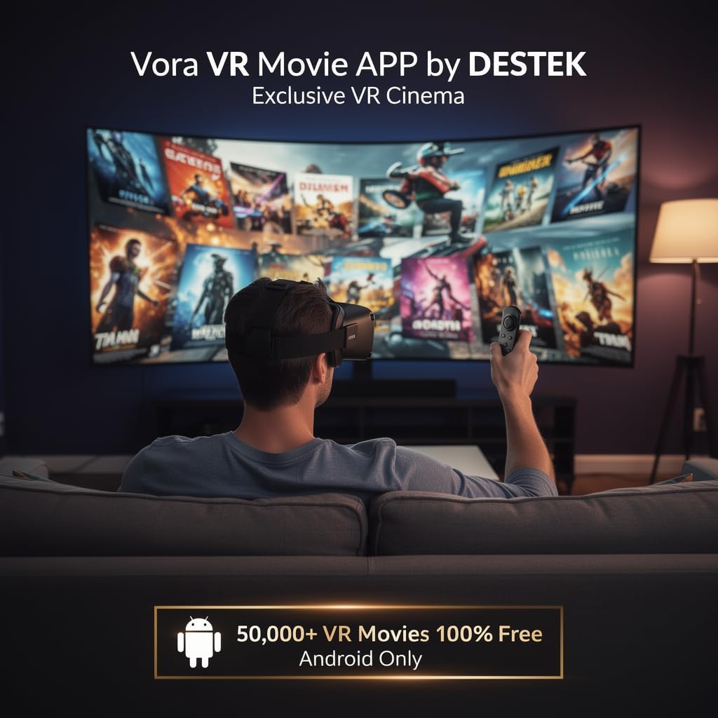 DESTEK V5 VR Headset with 50000+ VR Movies – Fits All Smartphone Sizes - Image 2