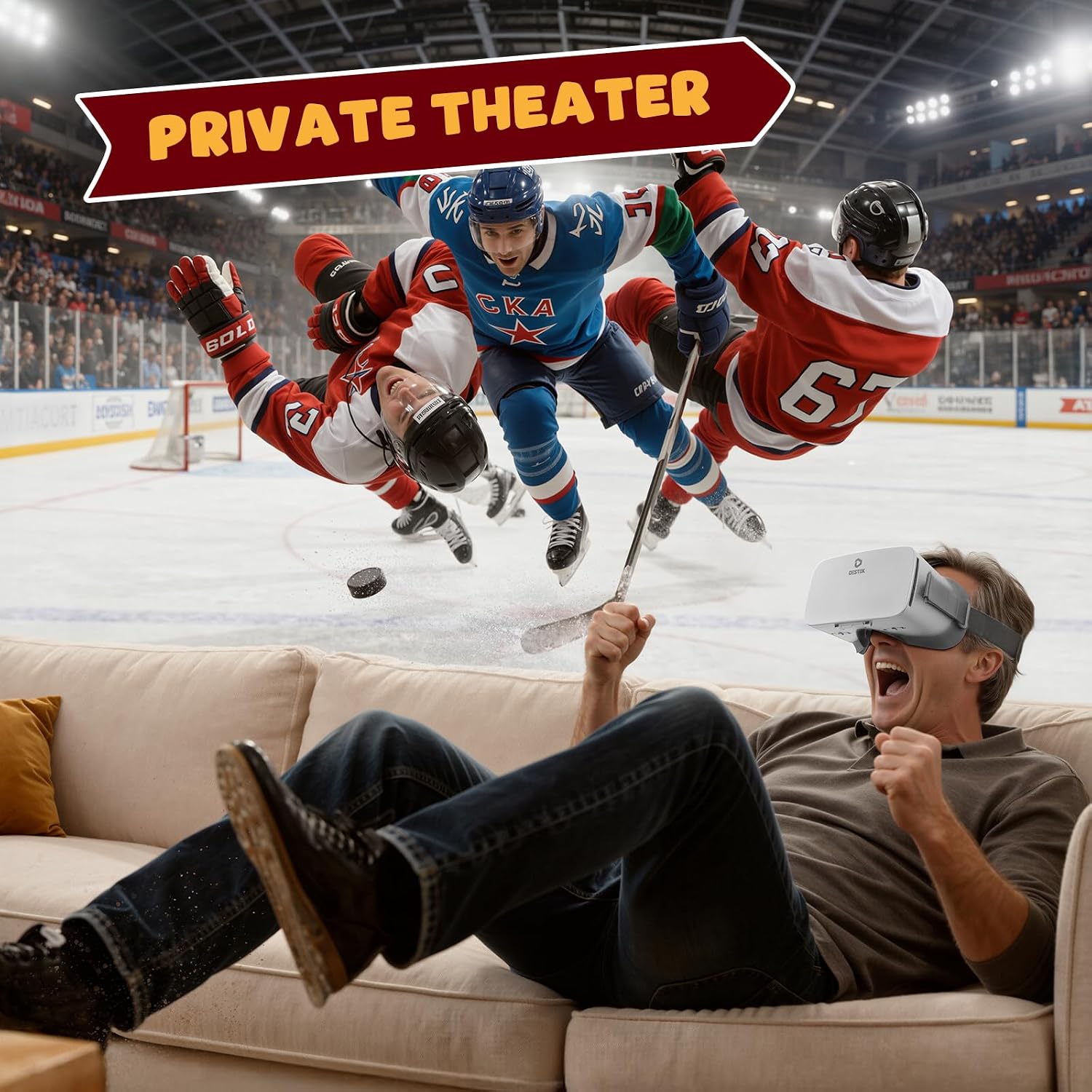 DESTEK V5 VR Headset with 50000+ VR Movies – Fits All Smartphone Sizes - Image 4